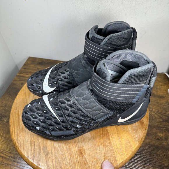 Nike Force Savage Elite 2 Mens Football Cleats Black White AH3999-001 High Top main image 7